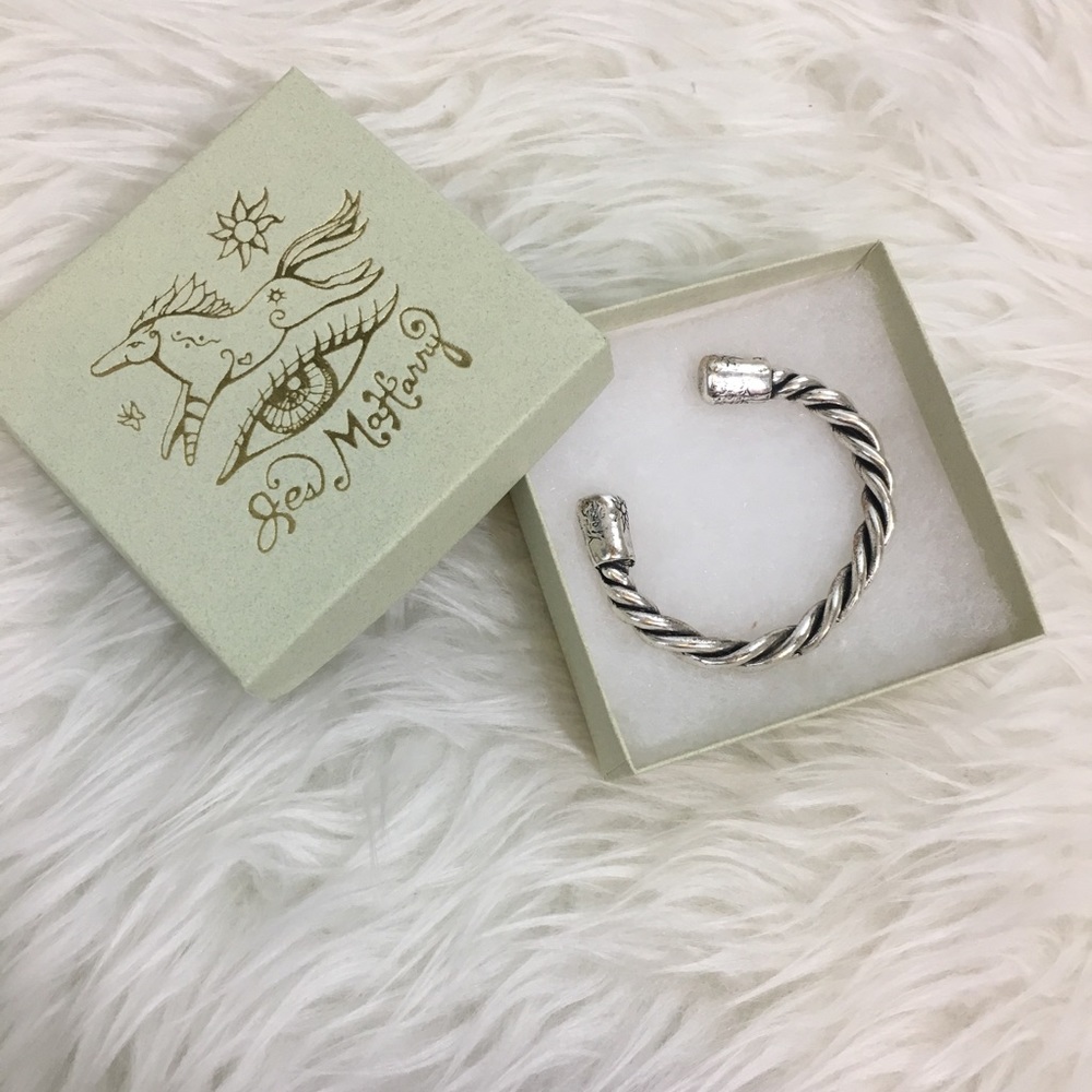 Hand Crafted Silver Twist Cuff